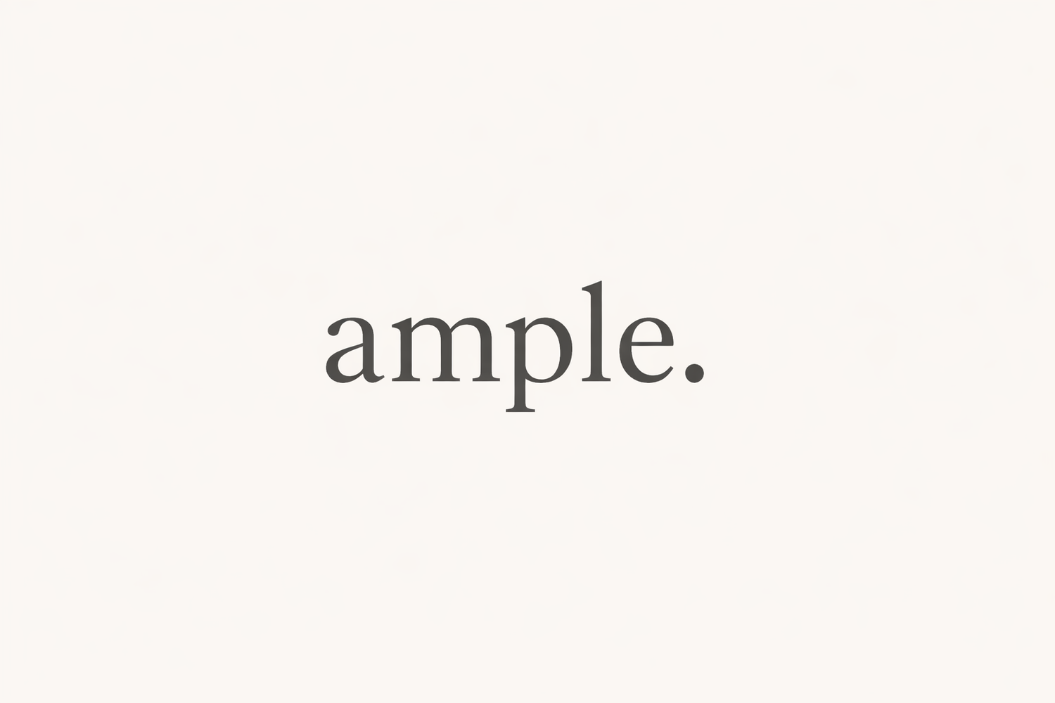 Ample: Volume 2 Coming Soon